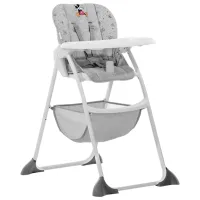 Scaun de masă Hauck Sit N Fold (4007923641095) / 6 luni / Gray 