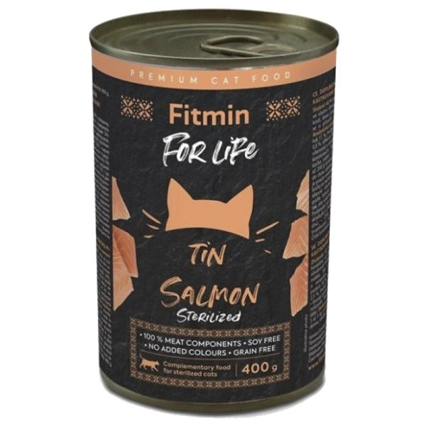 Корм для кошек влажный Fitmin For Life Adult 8595237035724 0.4 кг / Лосось photo 1 Корм для кошек влажный Fitmin For Life Adult 8595237035724 0.4 кг / Лосось photo 1