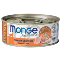 Корм для кошек влажный Monge Supreme M00788 0.08 кг / Тунец, краб