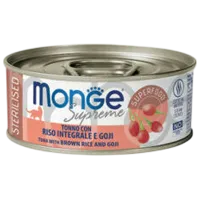 Hrană pentru pisici umedă Monge Supreme M00783 0.08 kg / Tona, orez, boabe goy