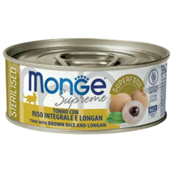 Корм для кошек влажный Monge Supreme M00786 0.08 кг / Тунец, рис, лонган photo 1 Корм для кошек влажный Monge Supreme M00786 0.08 кг / Тунец, рис, лонган photo 1