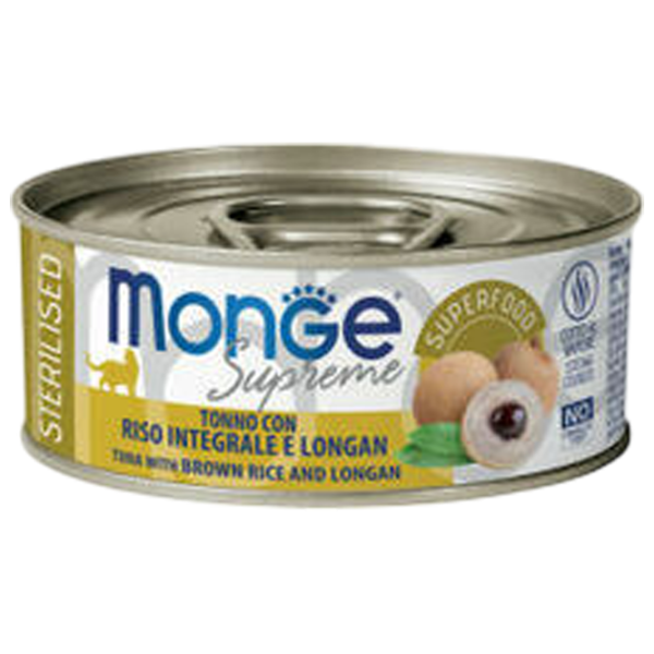 Корм для кошек влажный Monge Supreme M00786 0.08 кг / Тунец, рис, лонган photo 1 Корм для кошек влажный Monge Supreme M00786 0.08 кг / Тунец, рис, лонган photo 1