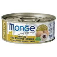 Корм для кошек влажный Monge Supreme M00786 0.08 кг / Тунец, рис, лонган