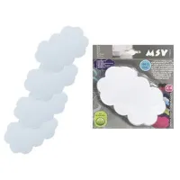 Коврик для ванной MSV 40595  ПВХ / Белый