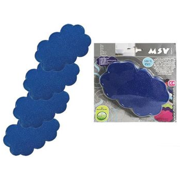 Covoraș de baie MSV 40594  PVC / Blue photo 1 Covoraș de baie MSV 40594  PVC / Blue photo 1
