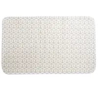 Коврик для ванной MSV 40828  Полиэстер / Белый