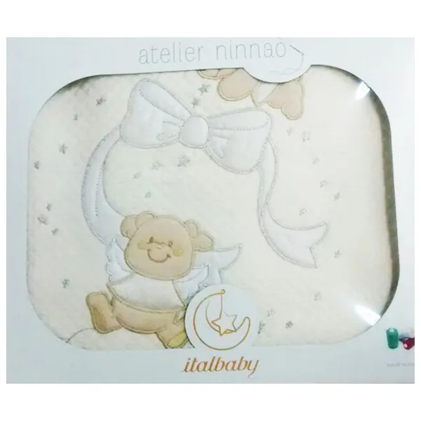 Plapumă Italbaby Sweet Angels  Bumbac / Beige photo 1