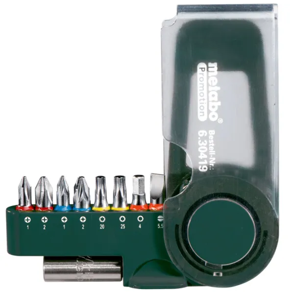 Набор бит Metabo 630419000 Количество в наборе - 9 photo 1
