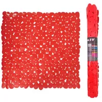 Коврик для ванной MSV 49921  ПВХ / Красный