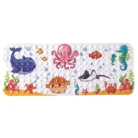 Коврик для ванной 4Play Underwater World ПВХ / Белый