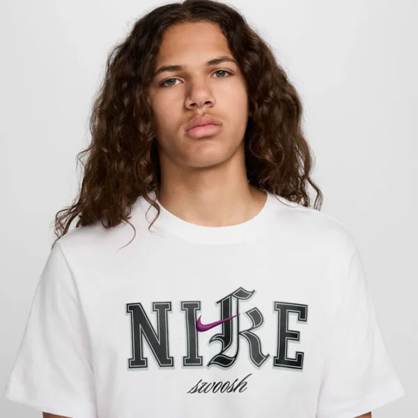 Tricou pentru bărbați Nike M Nsw Tee Oc Hbr Dna 100% bumbac / White photo 6
