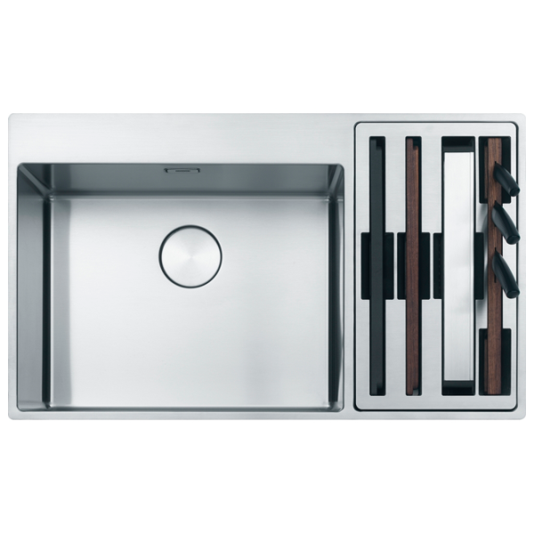 Кухонная мойка Franke BWX 220-54-27 (Box Center) ST 86 x 51 / Нержавеющая сталь / Серебряный photo 1