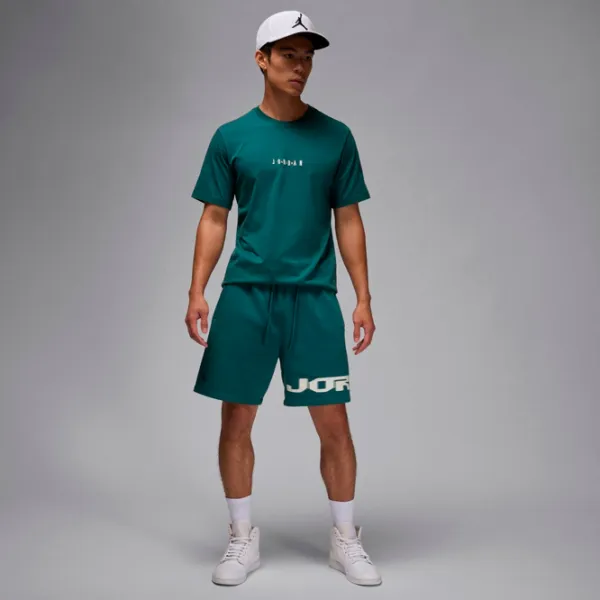 Футболка для мужчин Nike M Jordan Emb Jordan Air Crew 100% хлопок / Тёмно-зелёный photo 4