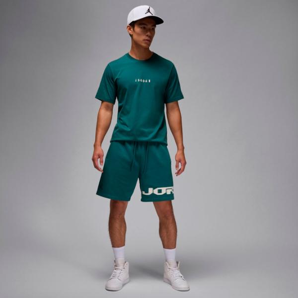 Футболка для мужчин Nike M Jordan Emb Jordan Air Crew 100% хлопок / Тёмно-зелёный photo 4