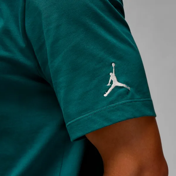 Футболка для мужчин Nike M Jordan Emb Jordan Air Crew 100% хлопок / Тёмно-зелёный photo 5