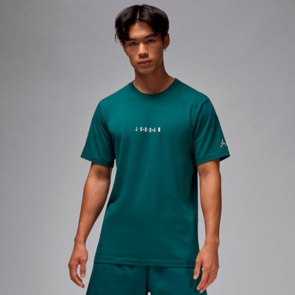 Tricou pentru bărbați Nike M Jordan Emb Jordan Air Crew 100% bumbac / Dark Green photo 3