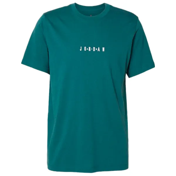 Футболка для мужчин Nike M Jordan Emb Jordan Air Crew 100% хлопок / Тёмно-зелёный photo 1