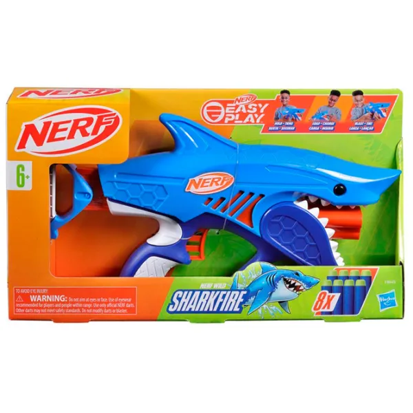 Blaster Hasbro Sharkfire F8645 6+ / Săgeți / Blue photo 2 Blaster Hasbro Sharkfire F8645 6+ / Săgeți / Blue photo 2