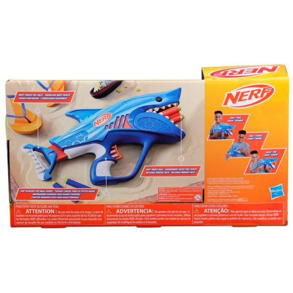Blaster Hasbro Sharkfire F8645 6+ / Săgeți / Blue photo 3 Blaster Hasbro Sharkfire F8645 6+ / Săgeți / Blue photo 3
