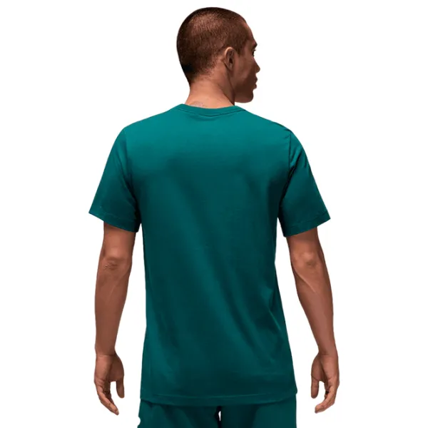 Футболка для мужчин Nike Jumpman Flight Hbr Tee 100% хлопок / Тёмно-зелёный photo 2