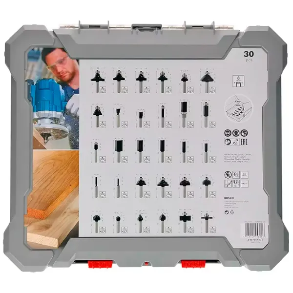 Set de freze Bosch 2607017475 Oțel photo 3