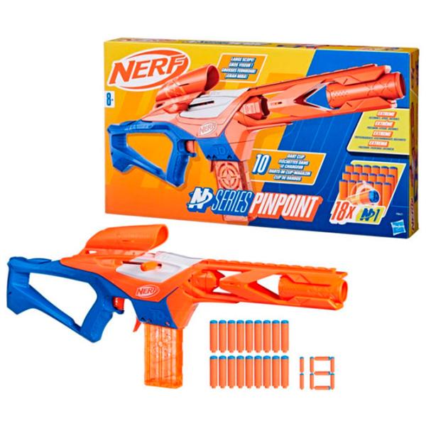 Blaster Hasbro Pinpoint F8621 8+ / Săgeți / Orange photo 2 Blaster Hasbro Pinpoint F8621 8+ / Săgeți / Orange photo 2