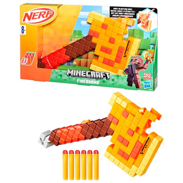 Водяной пистолет Hasbro Minecraft Firebrand F8953 8+ / Стрел / Желтый photo 2