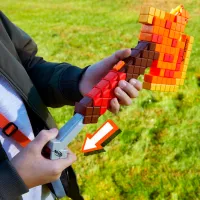 Pistol cu apă Hasbro Minecraft Firebrand F8953 8+ / Săgeți / Yellow photo 4