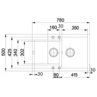 Кухонная мойка Franke MRG 651-78 78 x 50 / Композитный / Черный photo 2