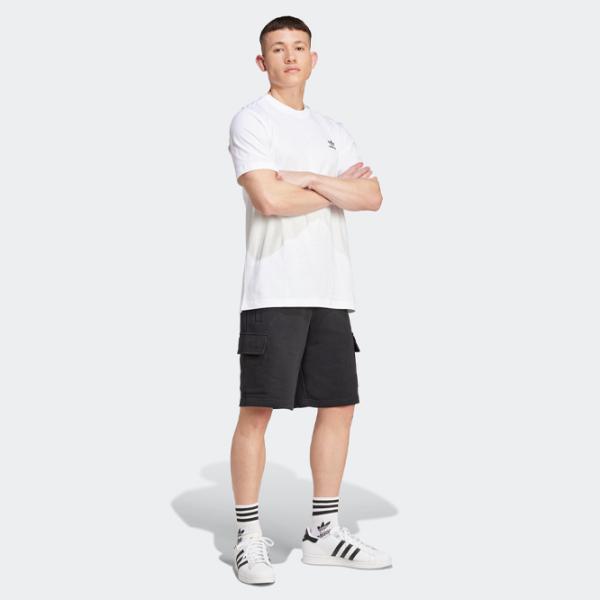 Tricou pentru bărbați Adidas Trefoil Essentials 100% bumbac / White photo 4