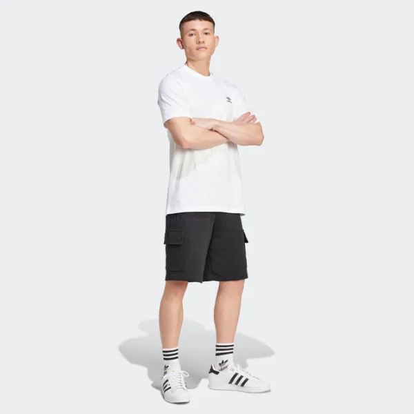 Tricou pentru bărbați Adidas Trefoil Essentials 100% bumbac / White photo 4