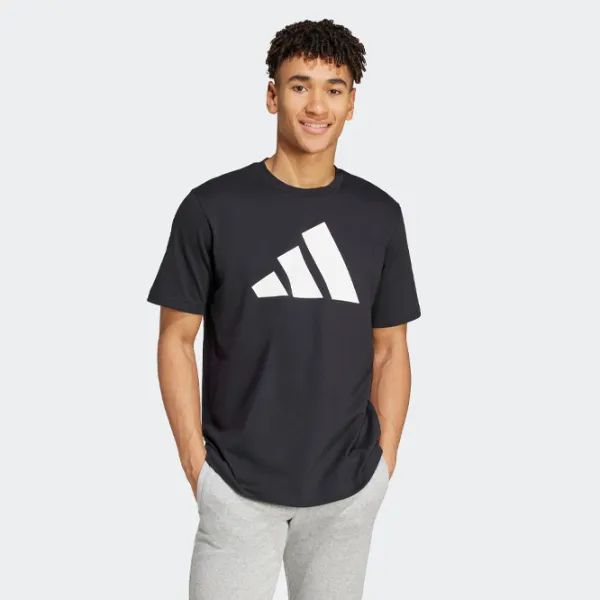 Tricou pentru bărbați Adidas M Power 3 T 100% bumbac / Black photo 2