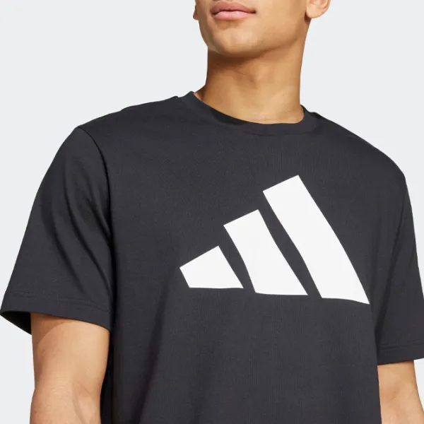 Футболка для мужчин Adidas M Power 3 T 100% хлопок / Черный photo 4