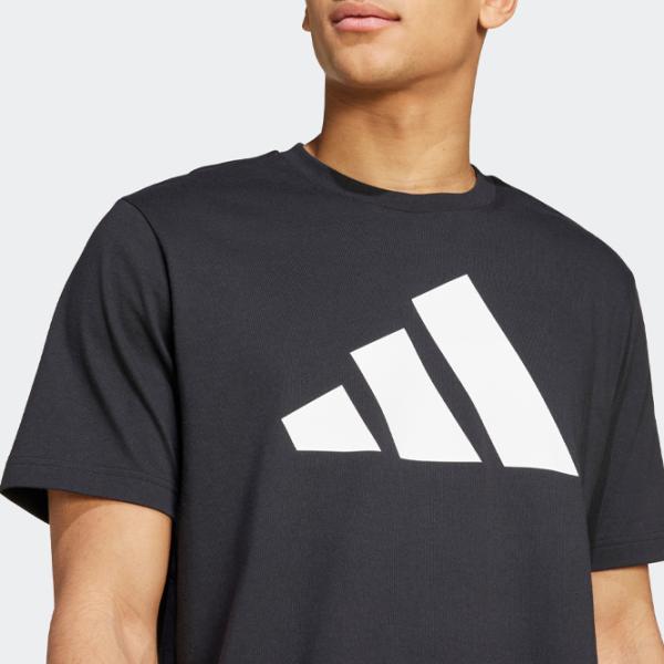 Футболка для мужчин Adidas M Power 3 T 100% хлопок / Черный photo 4