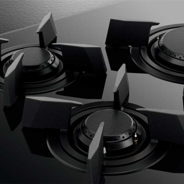 Plită încorporabilă pe gaz AEG HKB75453NB Sticlă călită / Black photo 3