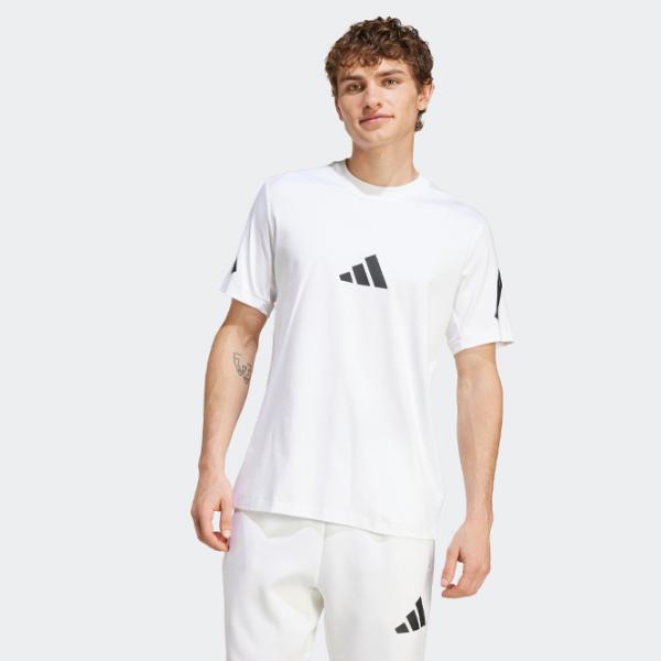 Tricou pentru bărbați Adidas M Z.N.E. Tee 100% bumbac / White photo 2