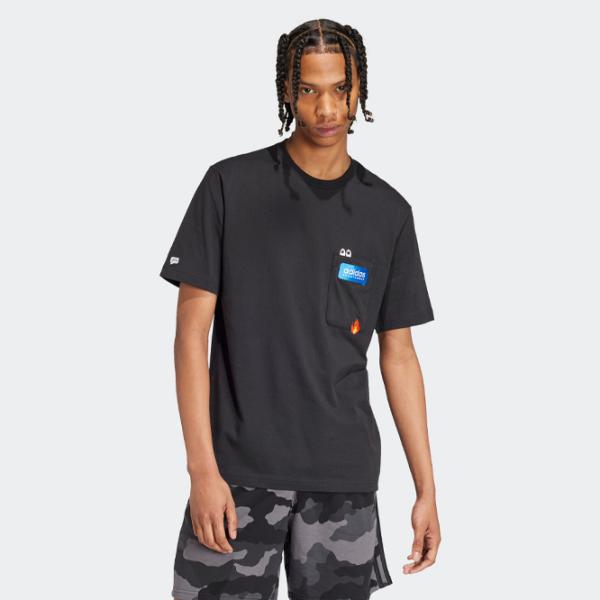 Футболка для мужчин Adidas M Remoji Pocket Graphic Tee 100% хлопок / Черный photo 2 Футболка для мужчин Adidas M Remoji Pocket Graphic Tee 100% хлопок / Черный photo 2