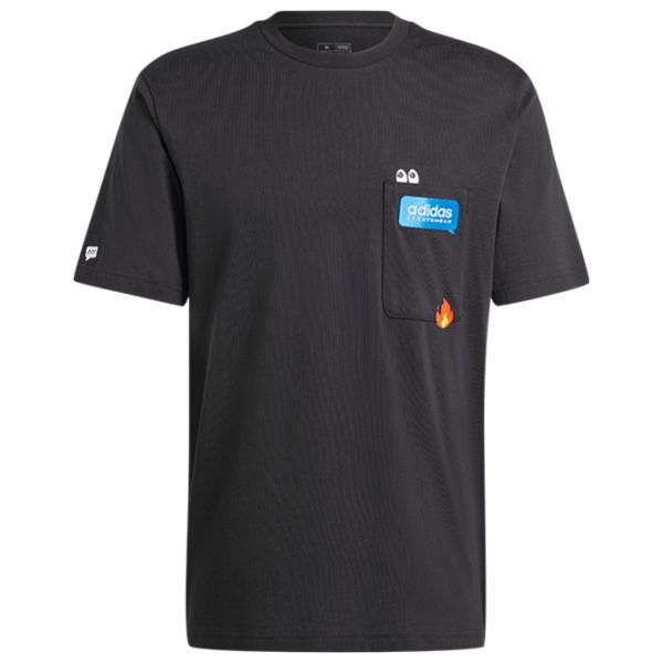 Tricou pentru bărbați Adidas M Remoji Pocket Graphic Tee 100% bumbac / Black photo 1 Tricou pentru bărbați Adidas M Remoji Pocket Graphic Tee 100% bumbac / Black photo 1