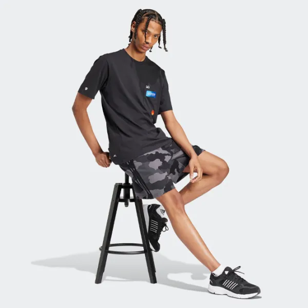 Tricou pentru bărbați Adidas M Remoji Pocket Graphic Tee 100% bumbac / Black photo 5