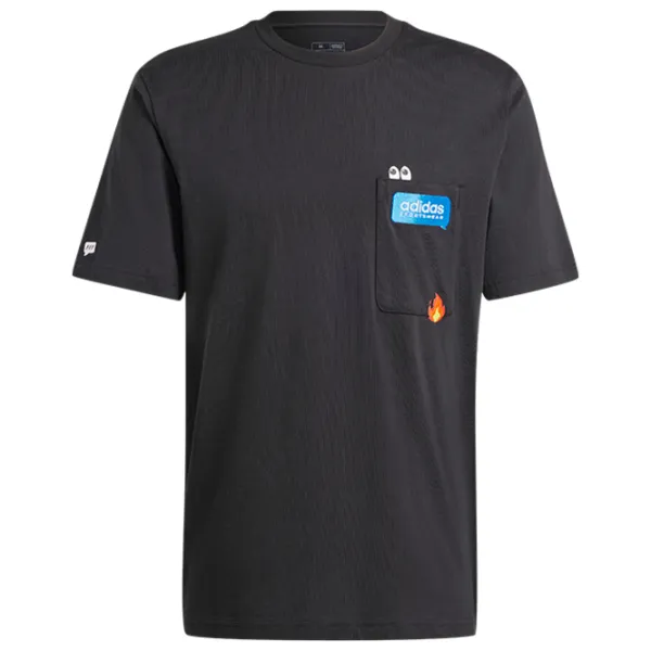 Футболка для мужчин Adidas M Remoji Pocket Graphic Tee 100% хлопок / Черный photo 1