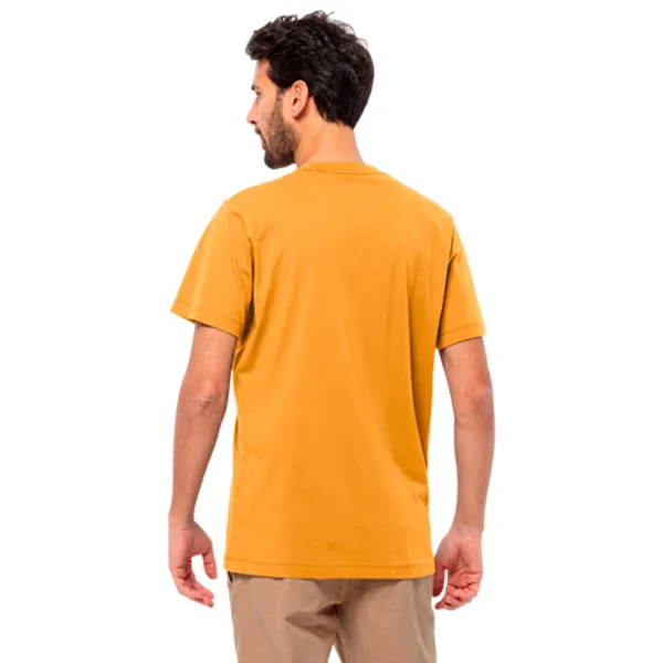 Tricou pentru bărbați Jack Wolfskin Brand T M 100% bumbac / Yellow photo 2 Tricou pentru bărbați Jack Wolfskin Brand T M 100% bumbac / Yellow photo 2