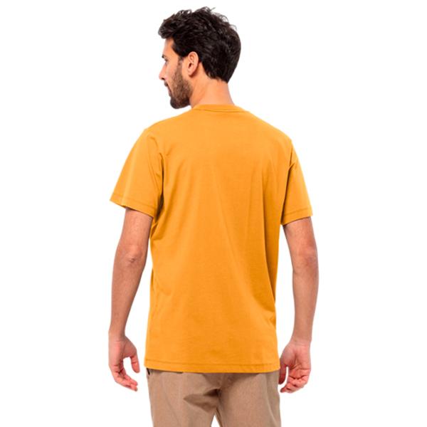 Tricou pentru bărbați Jack Wolfskin Brand T M 100% bumbac / Yellow photo 2 Tricou pentru bărbați Jack Wolfskin Brand T M 100% bumbac / Yellow photo 2