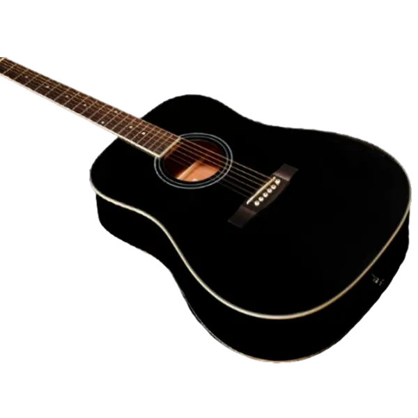 Chitară acustică Flame D120 LH 4/4, Dreadnought, Black photo 2