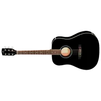 Chitară acustică Flame D120 LH 4/4, Dreadnought, Black photo 4