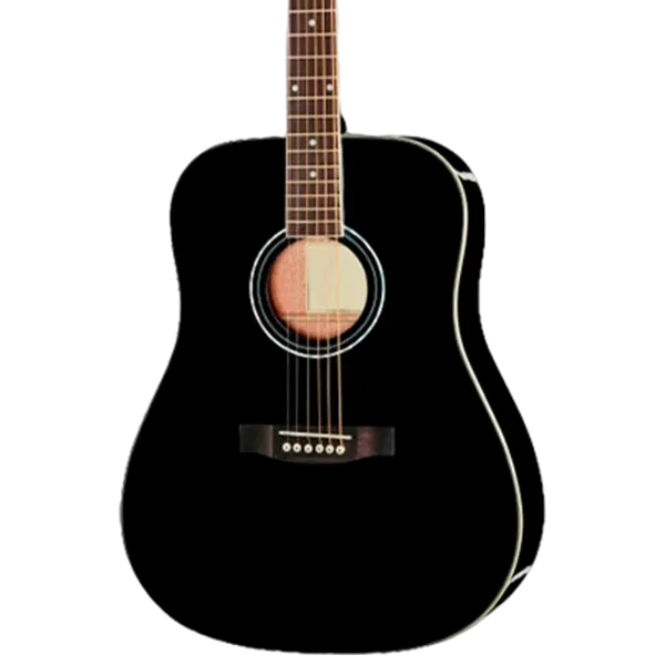 Chitară acustică Flame D120 LH 4/4, Dreadnought, Black photo 5