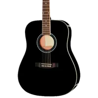 Chitară acustică Flame D120 LH 4/4, Dreadnought, Black photo 5