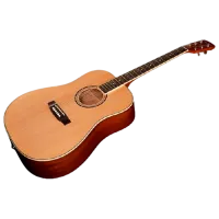 Chitară acustică Flame D120 LH 4/4, Dreadnought, Natural photo 4