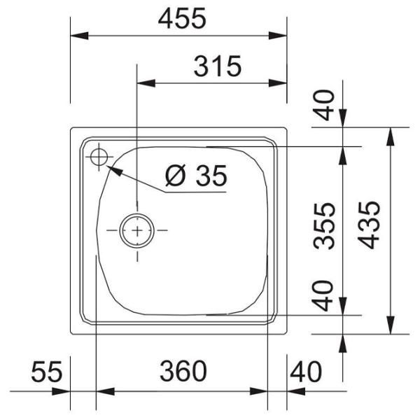Кухонная мойка Franke ETL 610-36 45.5 x 43.5 / Нержавеющая сталь / Хром photo 2 Кухонная мойка Franke ETL 610-36 45.5 x 43.5 / Нержавеющая сталь / Хром photo 2