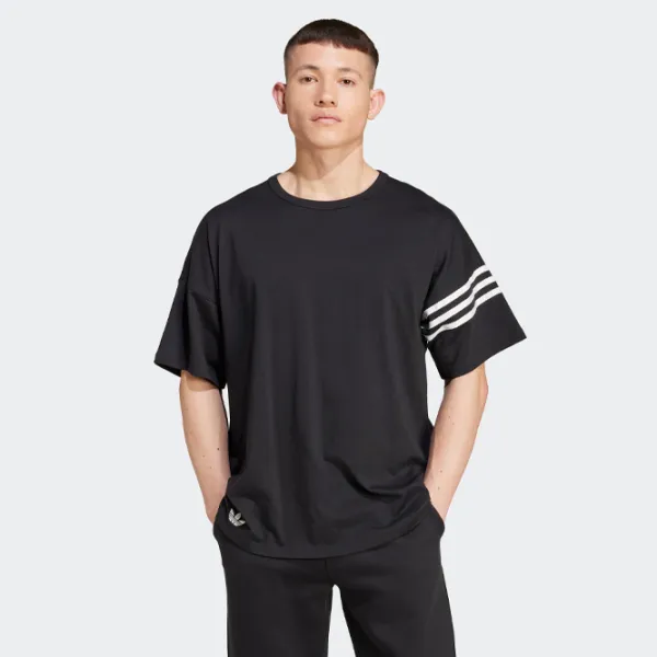 Футболка для мужчин Adidas Neuclassic Tee 100% хлопок / Черный photo 3