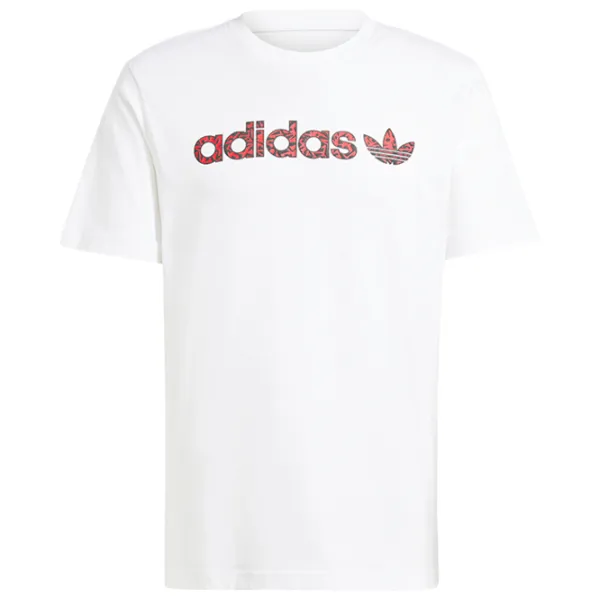 Tricou pentru bărbați Adidas Graphic Tee 100% bumbac / White photo 1